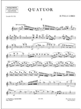Quatuor - Flûte, hautbois, clarinette et basson - VILLA-LOBOS